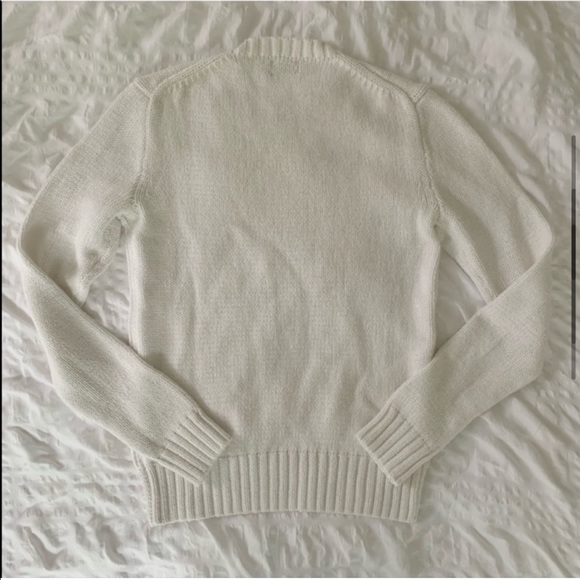 New Ralph Lauren American Flag White Sweater - Picture 6 of 13